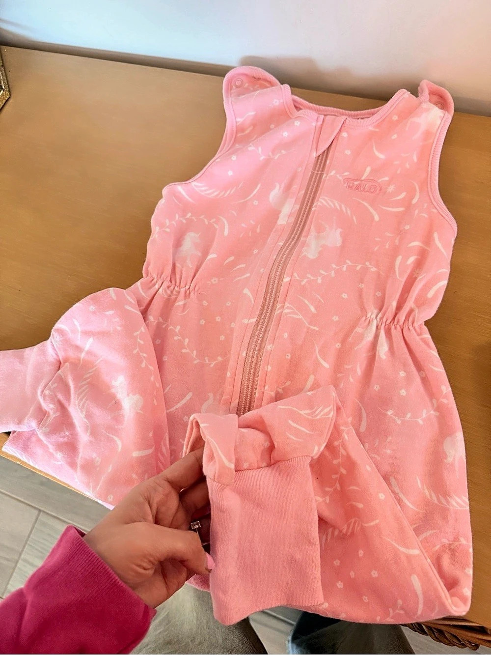 Halo Girls Pink Printed sleepsack Size 2T